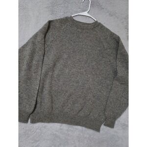 Vintage Harbour Classics Sweater Mens XXL 2XL Shetland Wool Crewneck Gray 90s